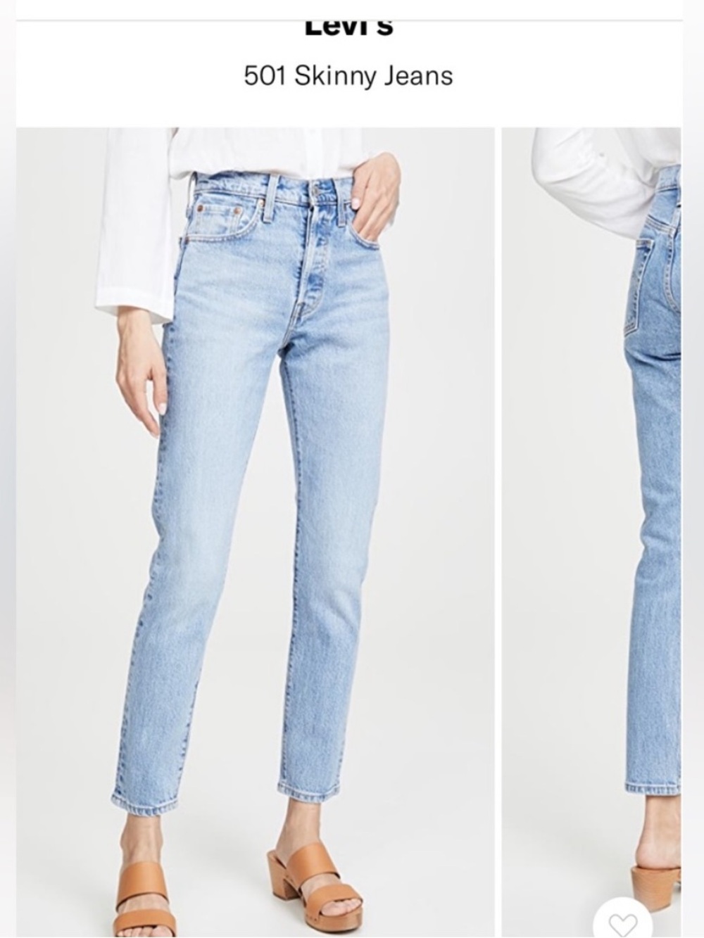 Levi's 501 Skinny Jeans in Tango Light
